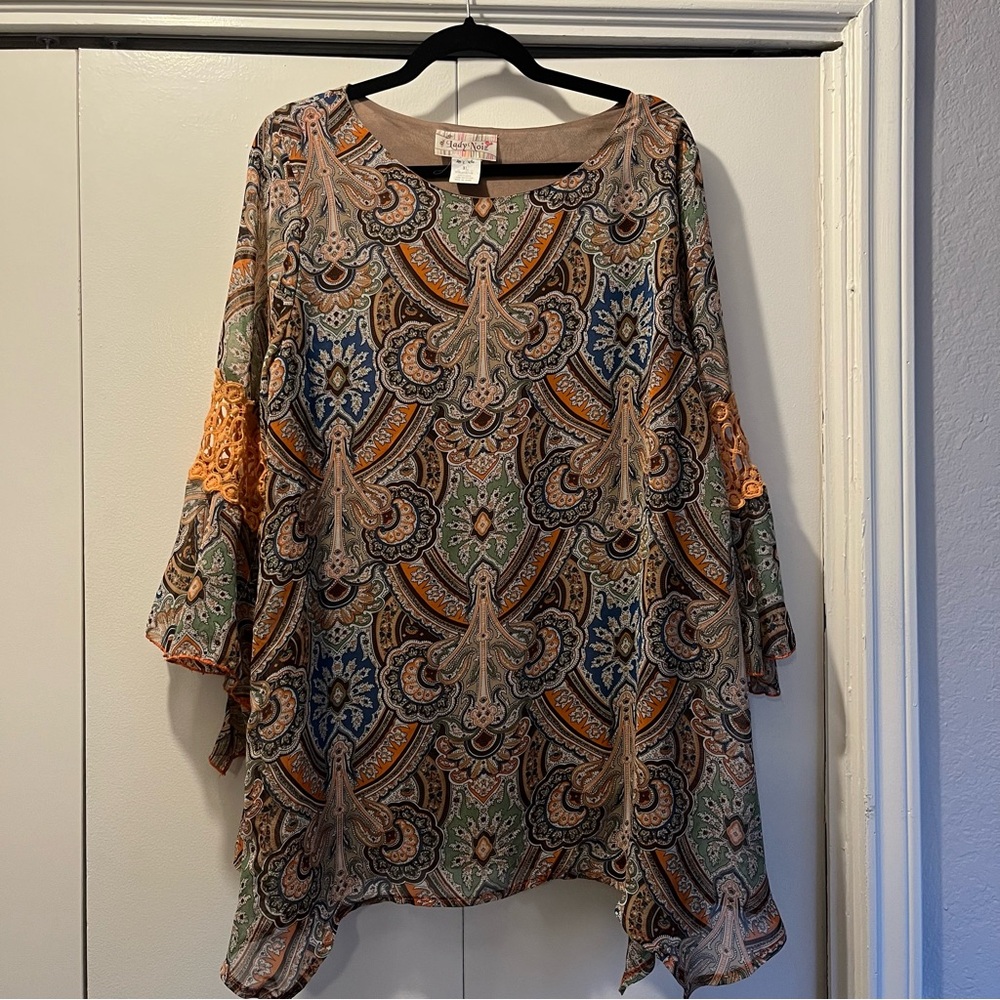 Lady Noiz Boho Blouse Size XL